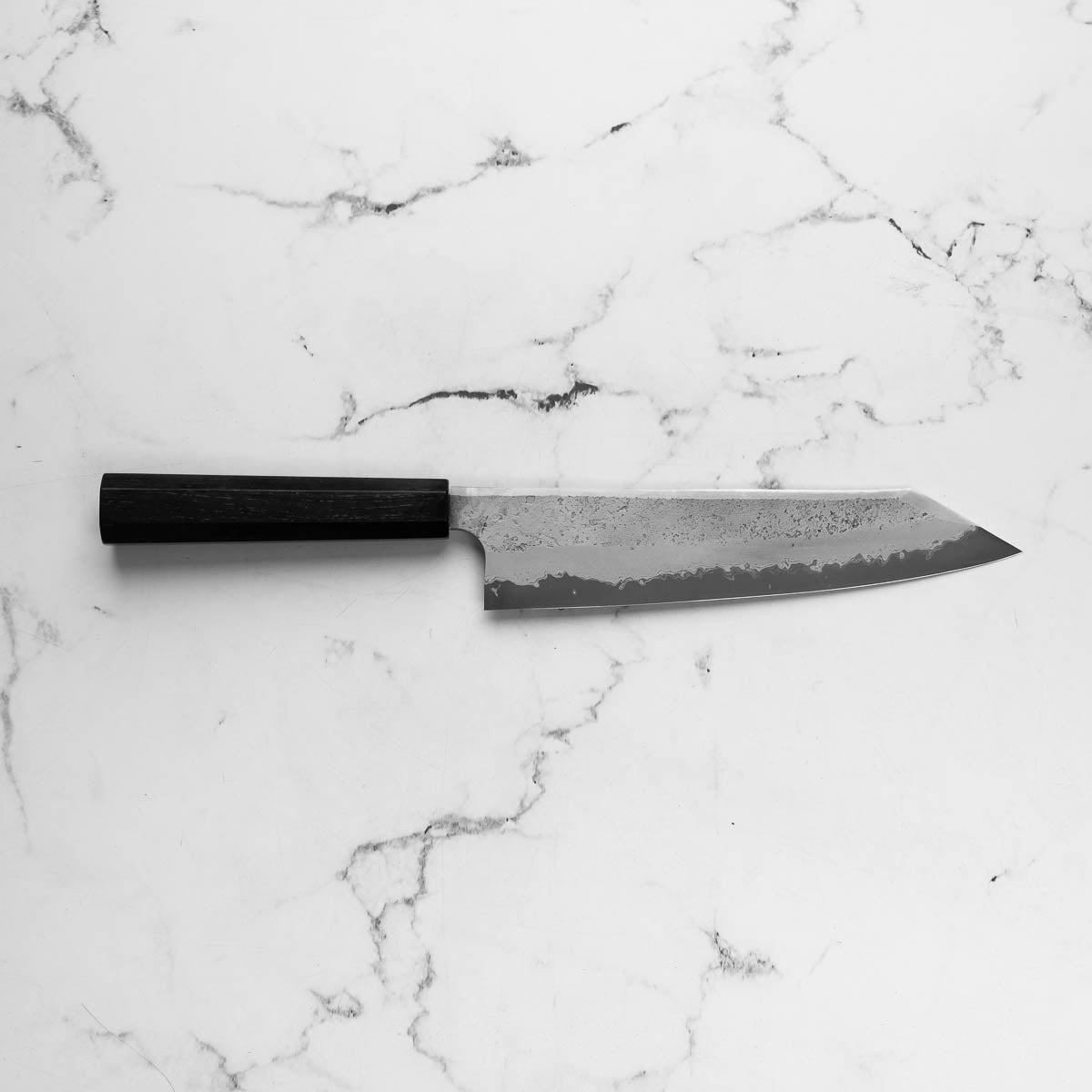 Hatsukokoro Ryusui (Unbranded) Blue 2 Damascus Kiritsuke Gyuto 240mm - Ebony