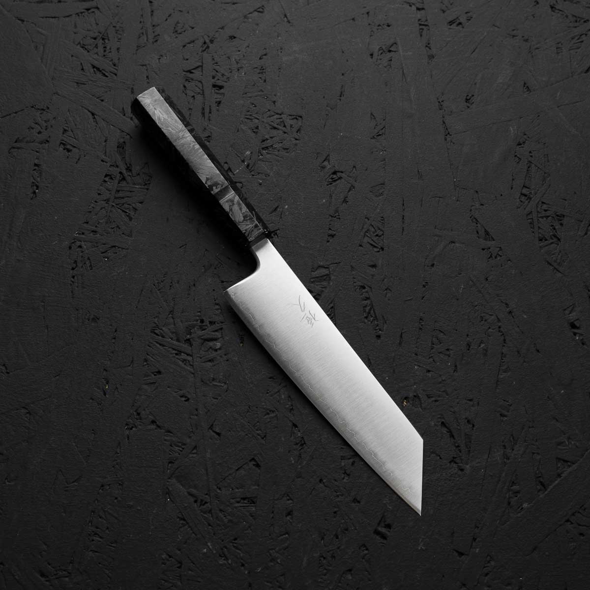 Tsunehisa Migaki Blue Super Bunka 170mm - Dark Carbon Fibre