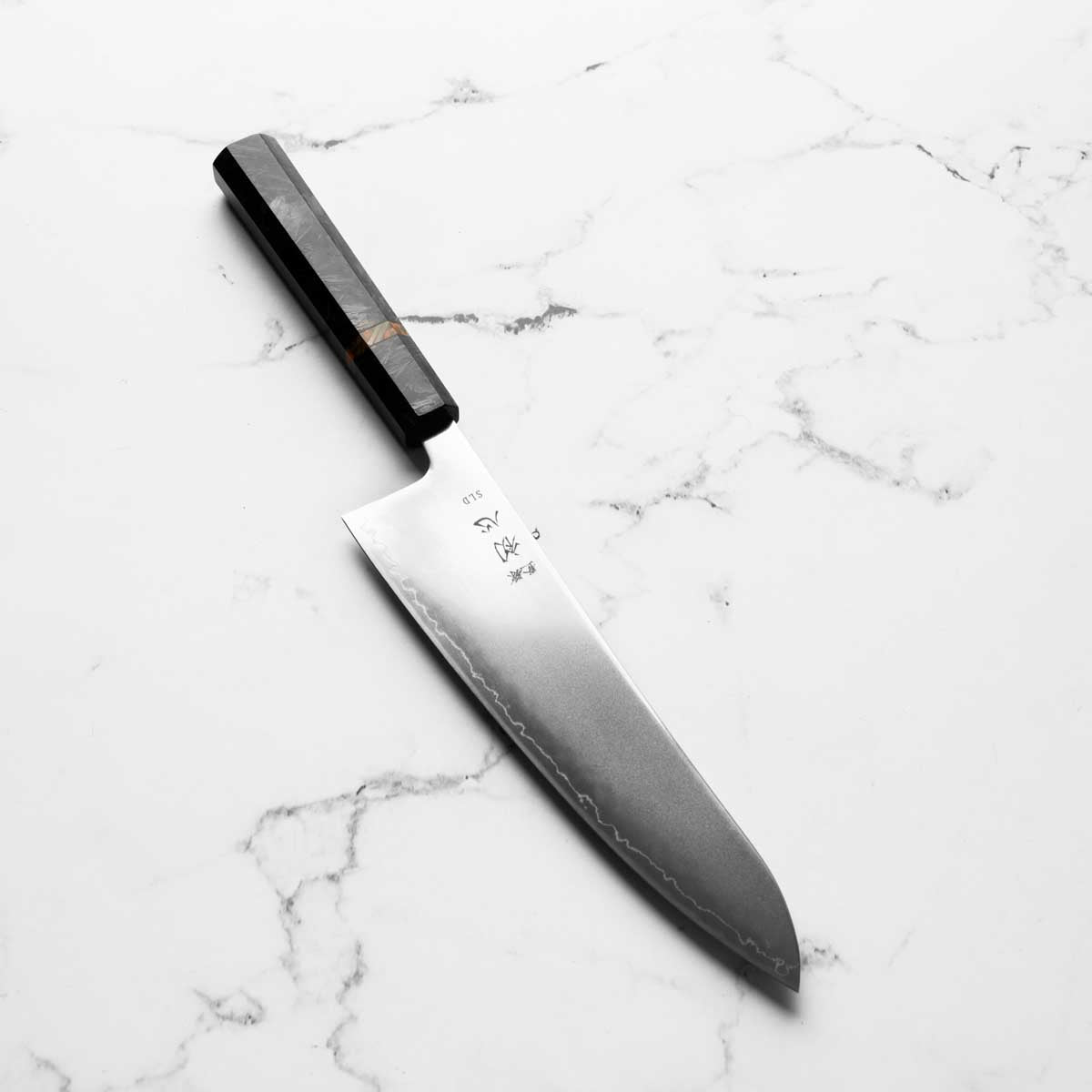 Hatsukokoro Hikari SLD 3 Layer Gyuto 210mm - Carbon Fibre