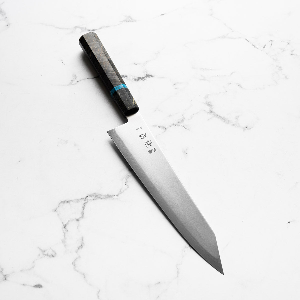 Hatsukokoro Kaijin Blue 2 Stainless Clad Kiritsuke Gyuto 210mm - Maple Turqoise