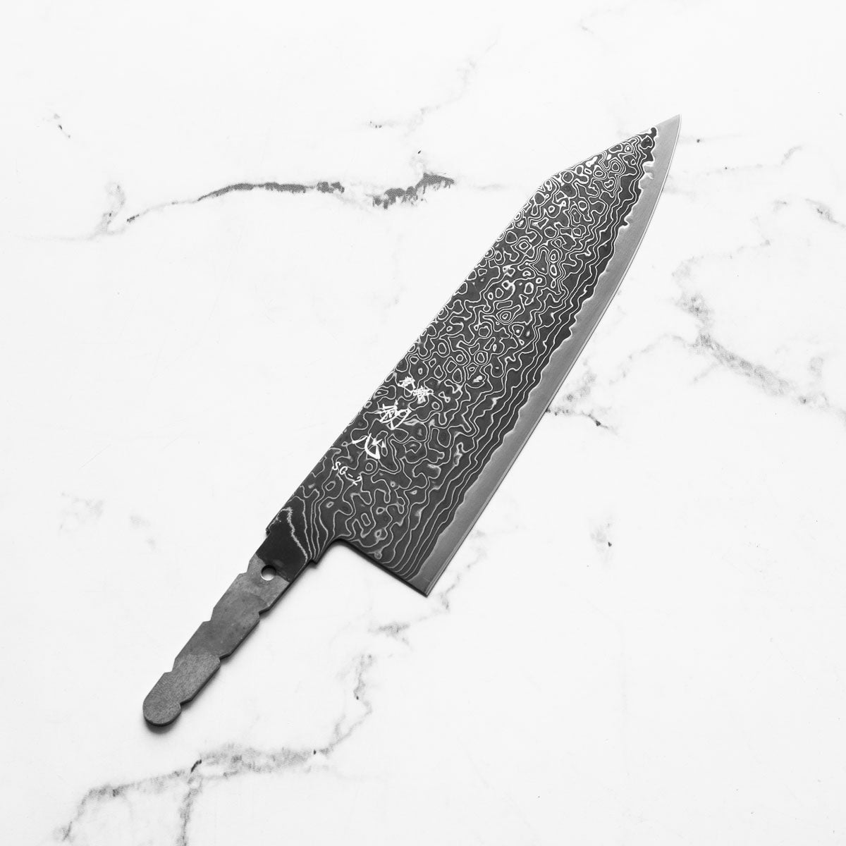 Hatsukokoro Ryuhyo Kurozome SG2 Damascus Bunka 180mm -  Blade Only