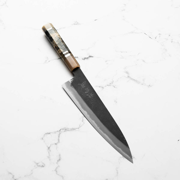 Mutsumi Hinoura Ajikataya White 2 Gyuto 210mm - Maple & Double Blonde