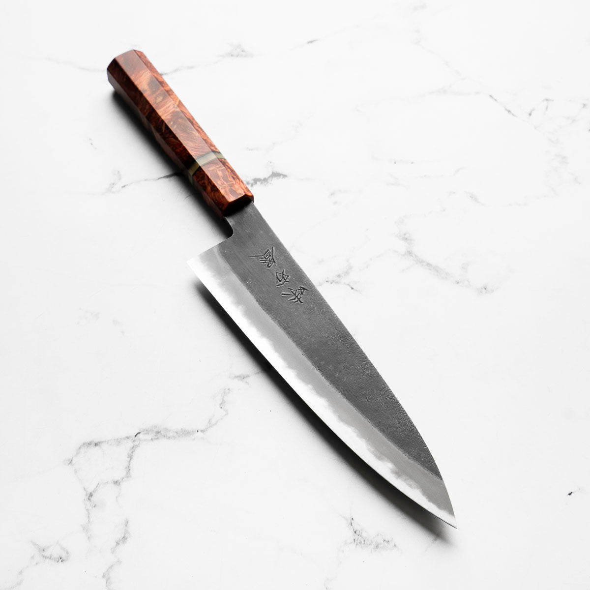 Mutsumi Hinoura Ajikataya White 2 Gyuto 210mm - Resin (Red)
