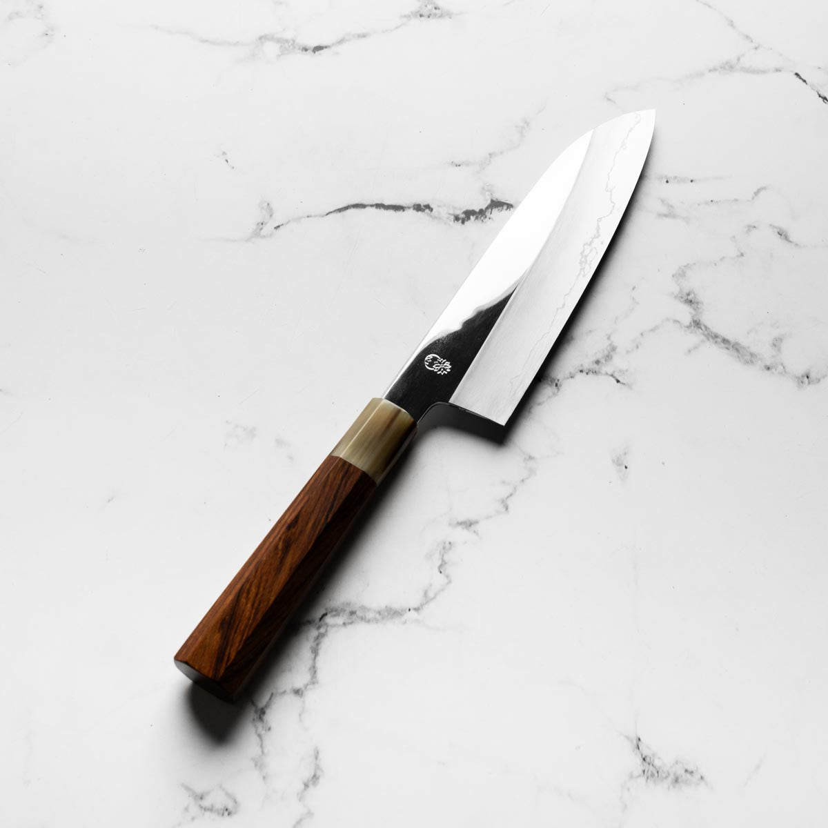 Sakai Kikumori "Choyo" Ginsan Santoku 180mm - Quince