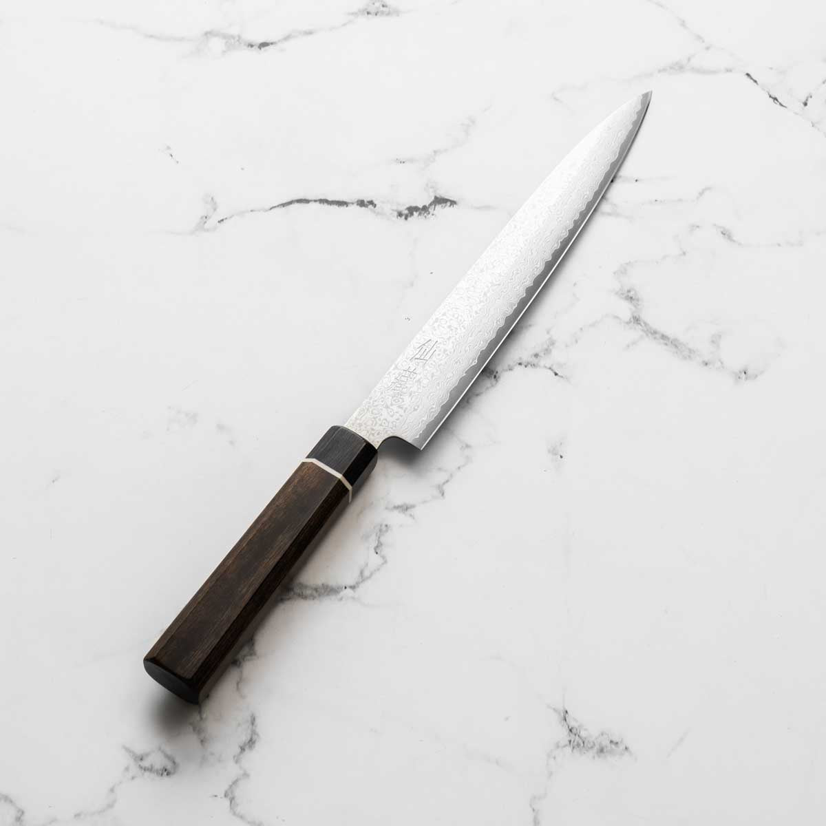 Senzo Black VG10 Damascus Yanagiba 210mm