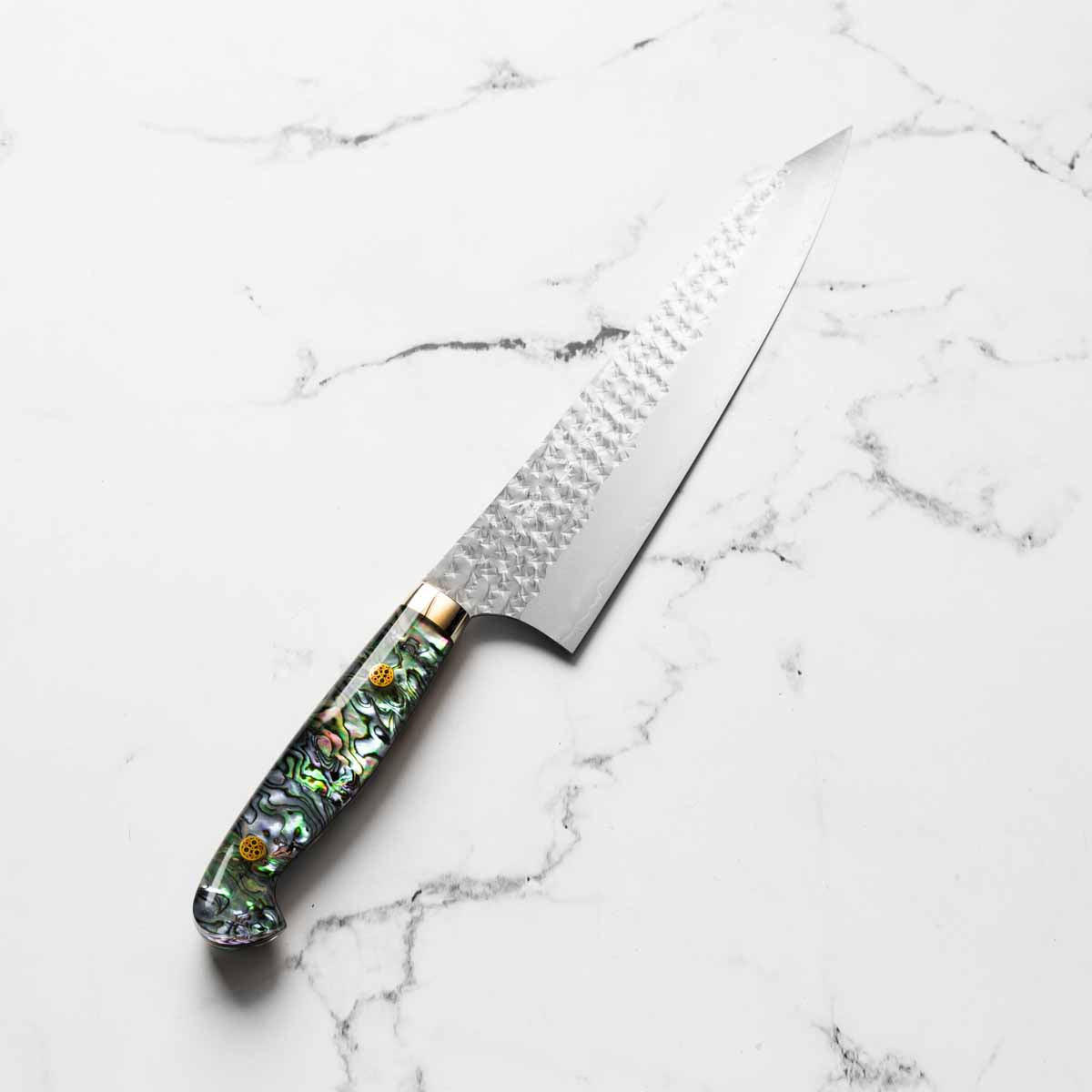 Yu Kurosaki SG2 Senko-Ei Gyuto 210mm - Western Abalone Handle