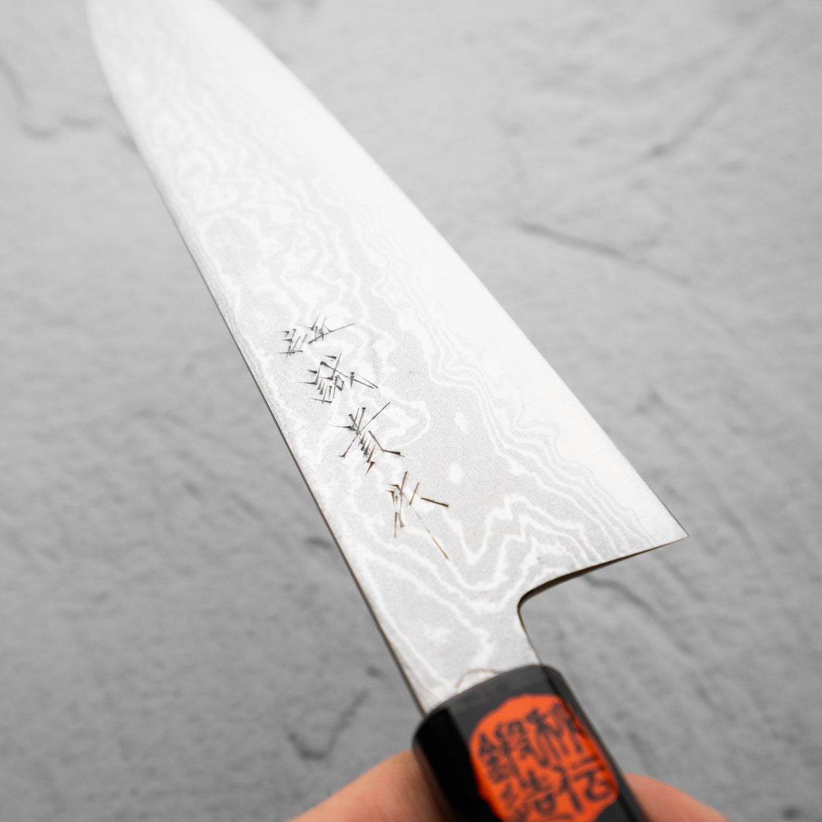 Shigeki Tanaka Blue 2 Damascus Gyuto 210mm