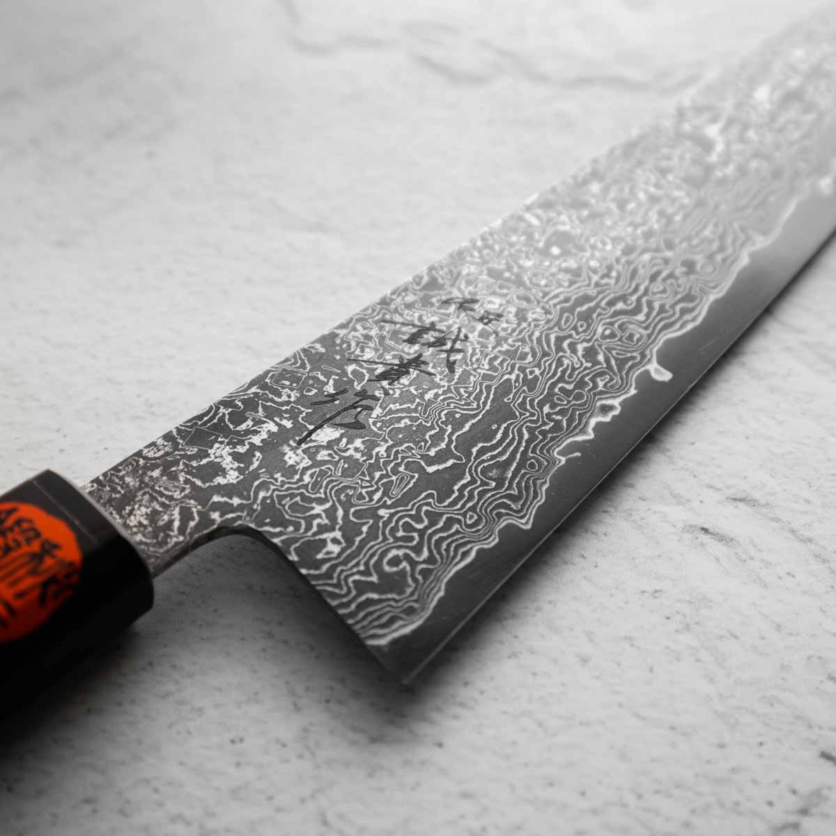 Shigeki Tanaka R2/SG2 Black Damascus Gyuto 240mmm