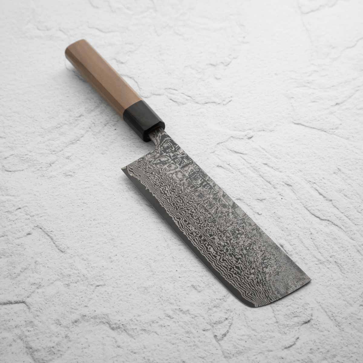 Shiro Kamo SG2 Black Damascus Nakiri 165mm